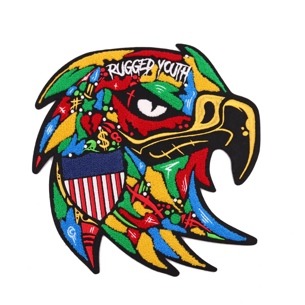 eagle design custom chenille patches