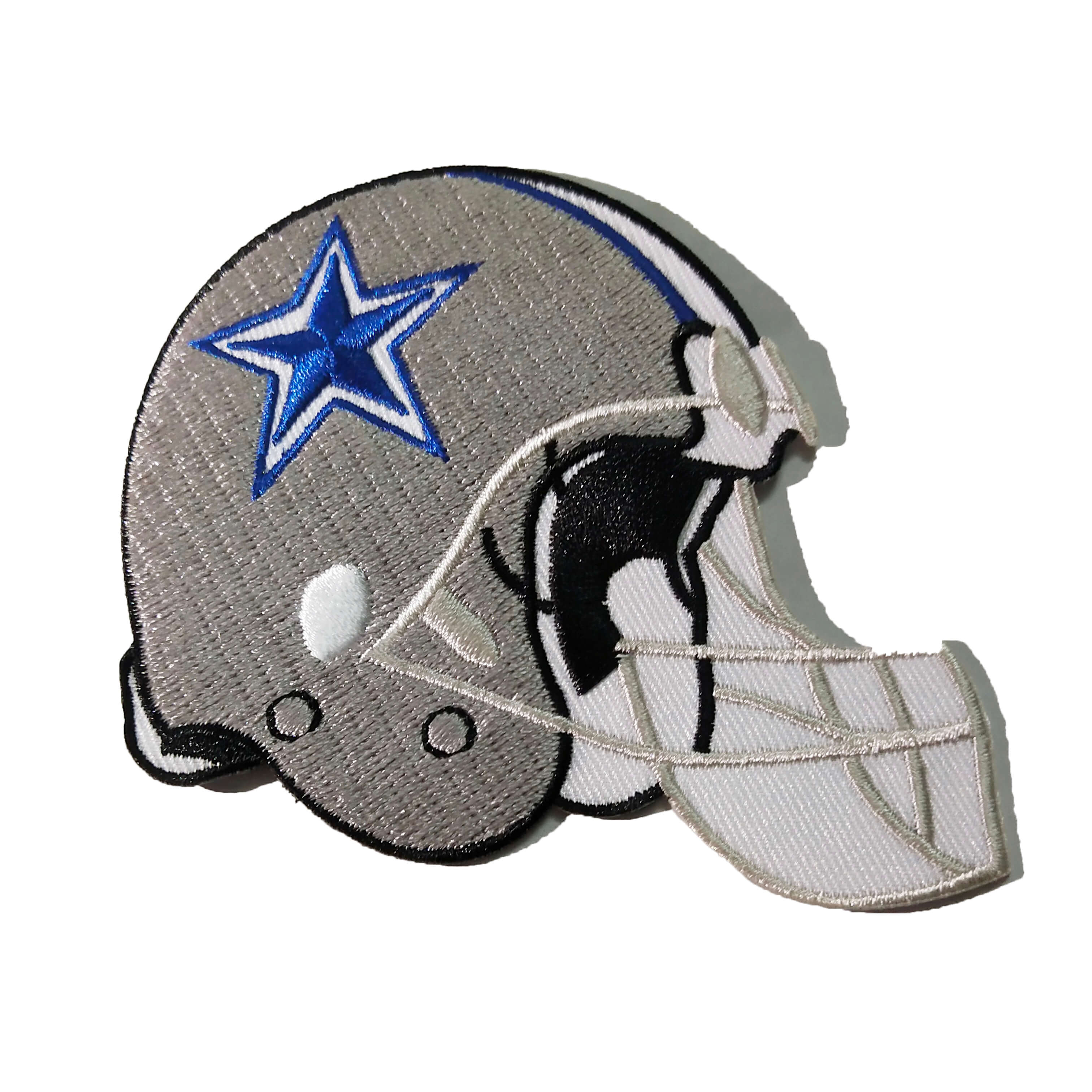 Grayscale Football Helmet patch