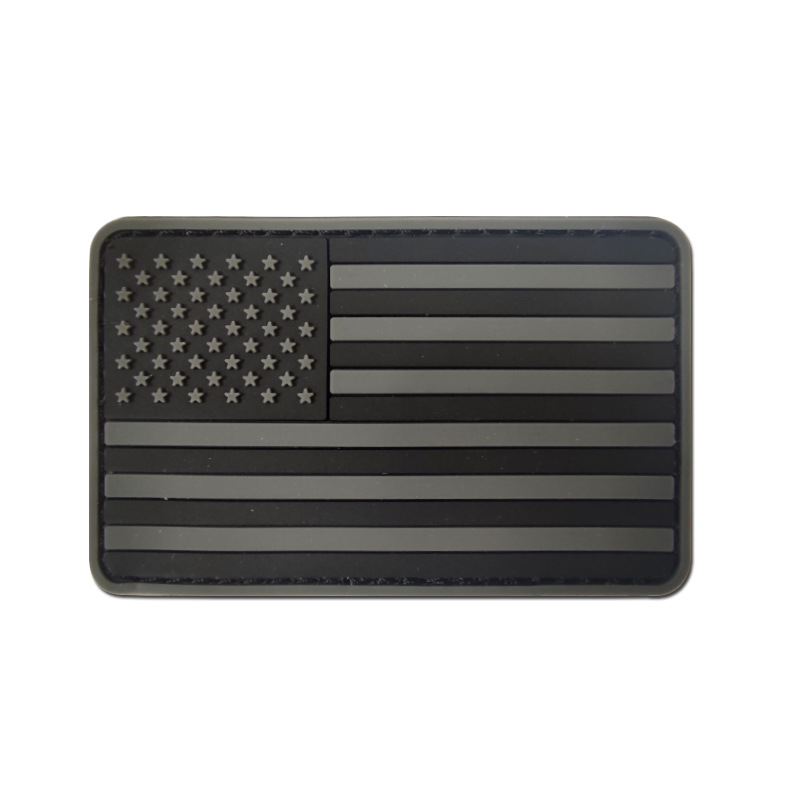 black-and-gray-american-flag-patch