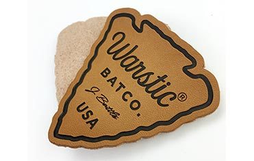 custom leather patch with cut to shape borders