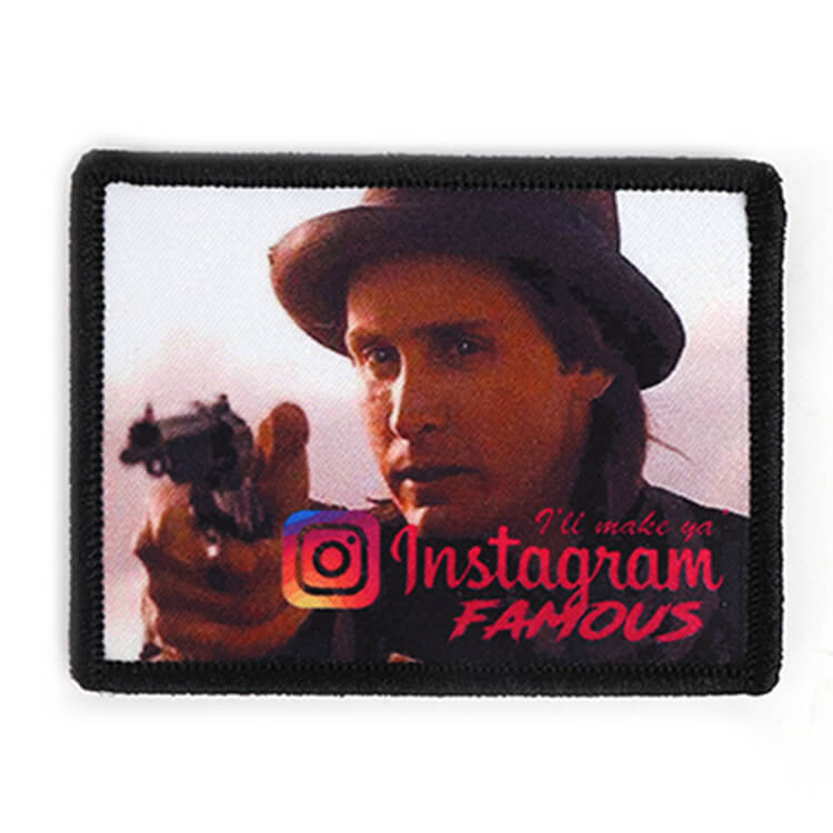 custom printed patch with photo realistic quality