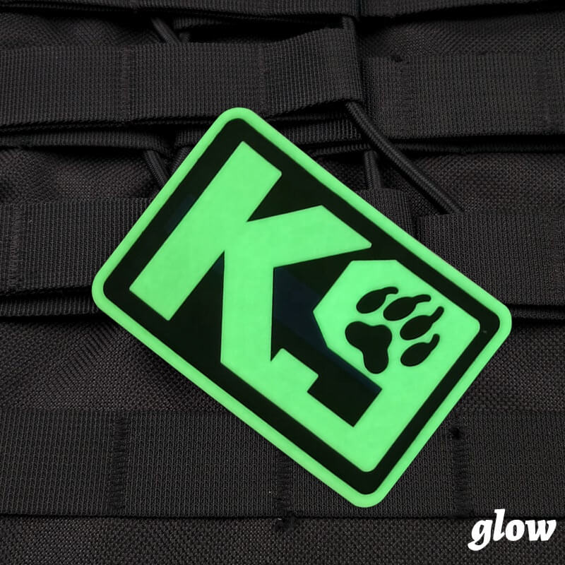 PVC Police Patch - Glow in the Dark, Velcro Backed