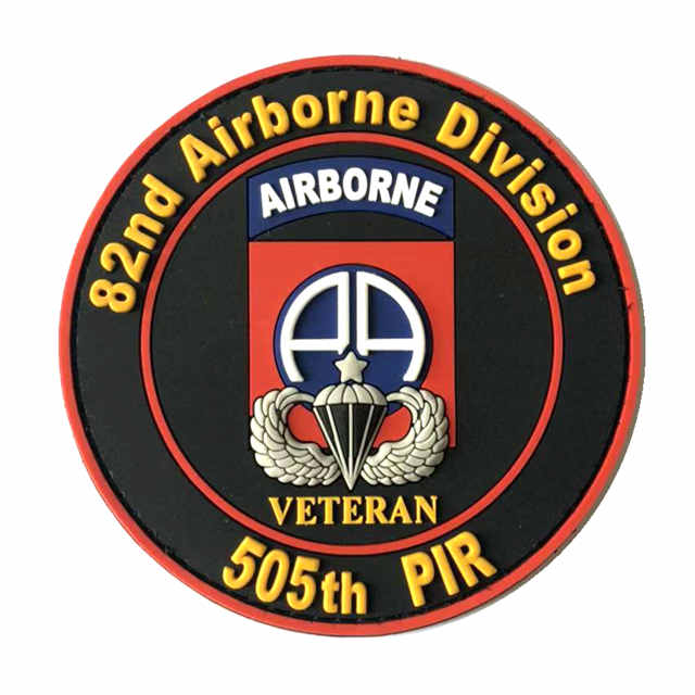 custom rubber patch made for the 82nd airborne division