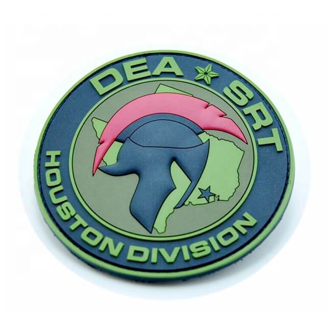 pvc patch for DEA SRT Houston division with spartan helmet