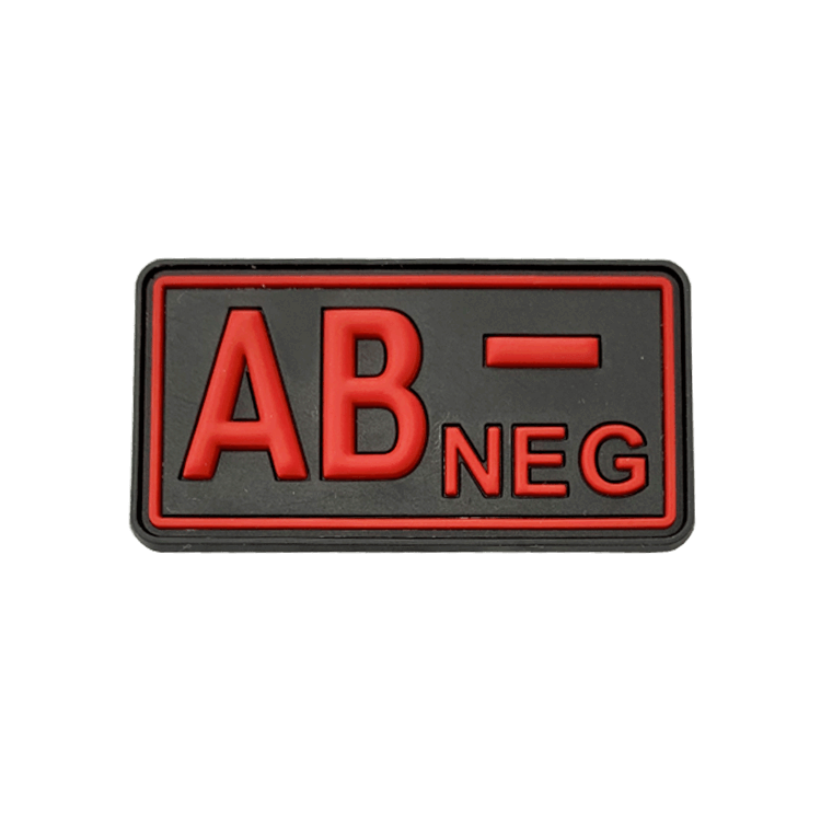 AB Negative blood group pvc patch